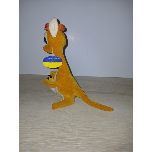 R. Dakin Dream Pets Matilda Kangaroo Stuffed Animal 10” Sawdust Tags Vintage - Picture 13 of 16
